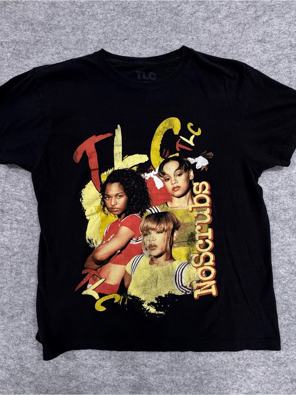 TLC No Scrubs Graphic Short Sleeve Tee - Black